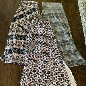 Lot of 3 maxi skirts in EUC